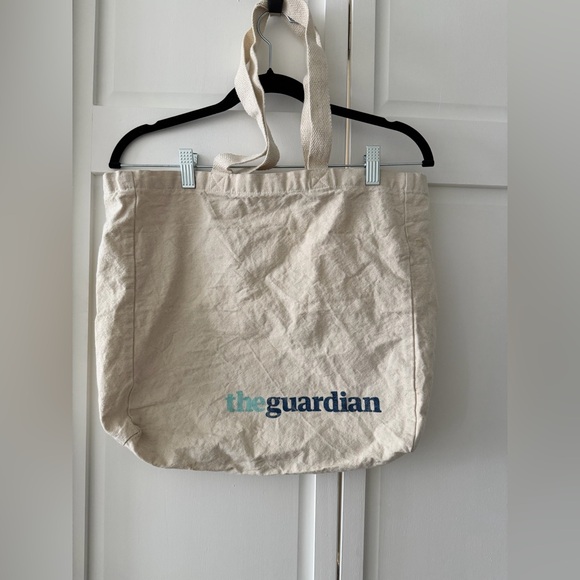 The Guardian Handbags - The Guardian Canvas Tote Bag Newspaper Literary Tote